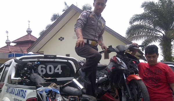 Kecelakaan maut di perempatan lampu merah Pal 10, Kec Kotabaru, Kota Jambi